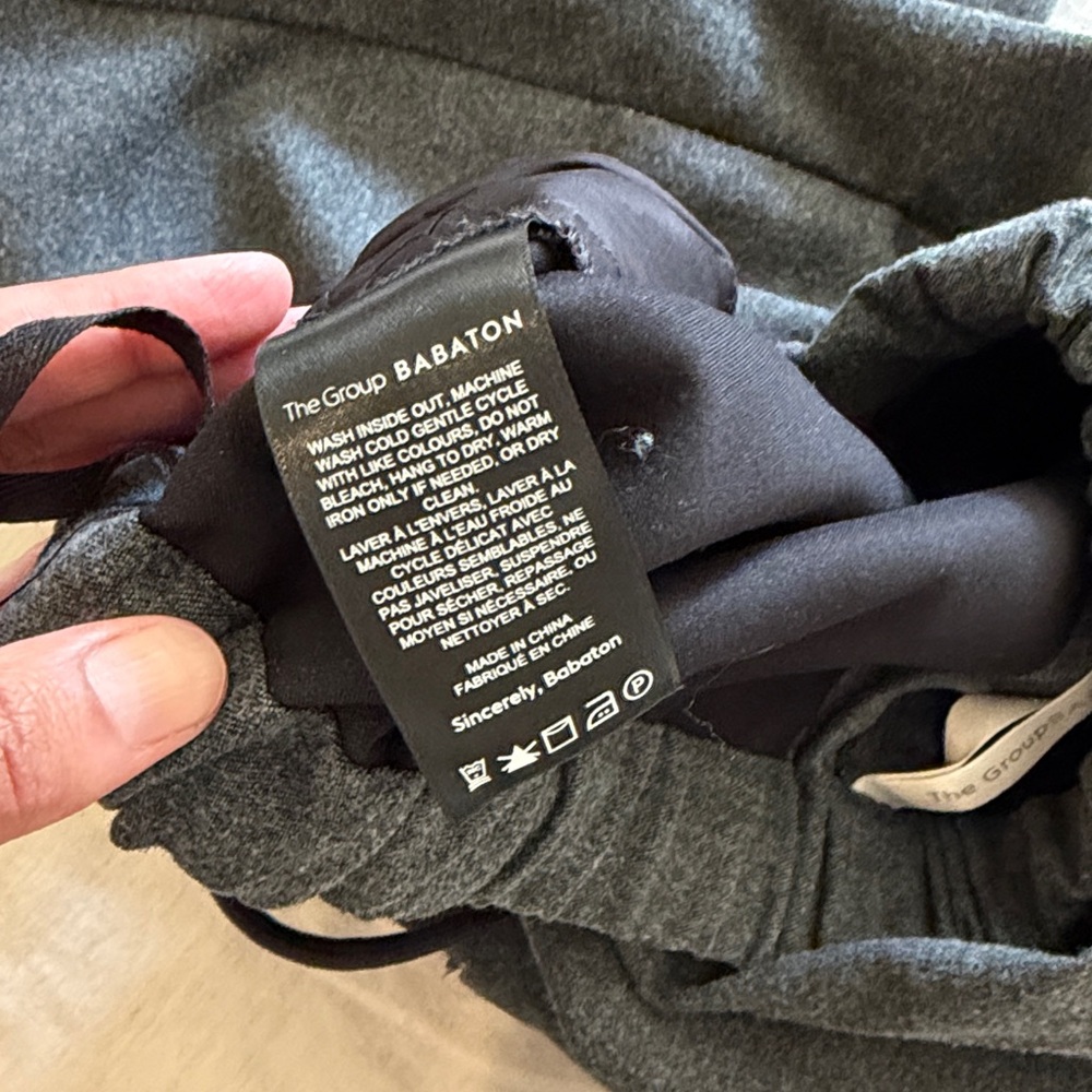 Babaton Grey Work Pants Drawstring - image 4